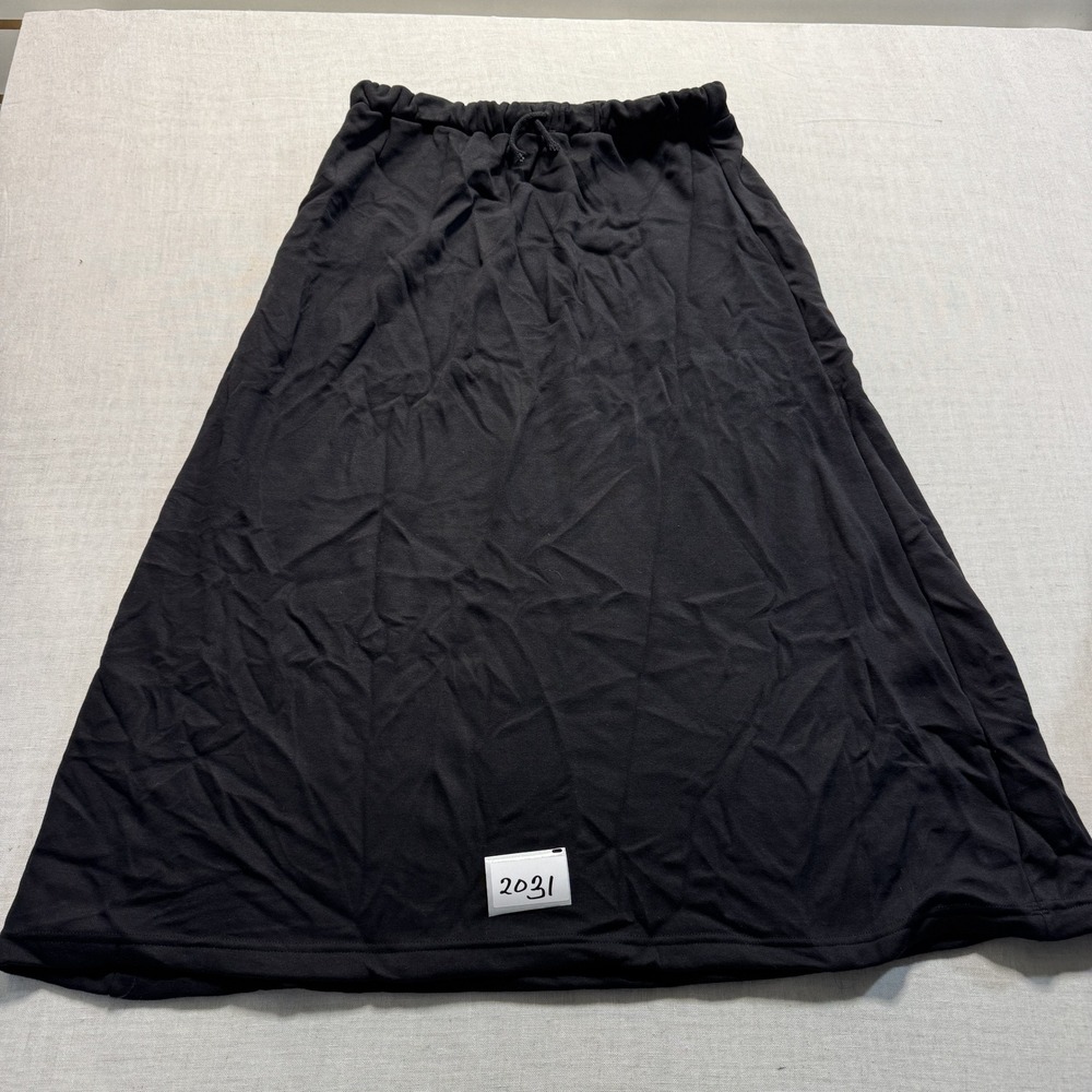 IDEALSANXUN A-Line Midi Skirt Women Sz XL Black New‎ Without Tags